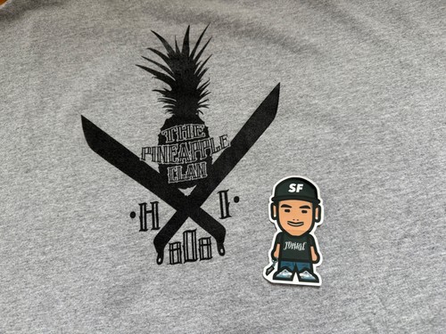 VTG FARMERS MARKET HAWAII GREY SHIRT TEE ISLAND PINEAPPLE CLAN TIKI FMHI SZ 2XL - Picture 8 of 8