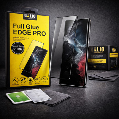 GALIO Deluxe Full Glue EDGE PRO Panzerfolie für Samsung Galaxy S21 Ultra   9H