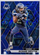 2025 Panini Mosaic Football - Richard Sherman Card 222 Blue Scope