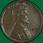 1912 Lincoln Wheat Cent Almost Uncirculated AU Coin #41863