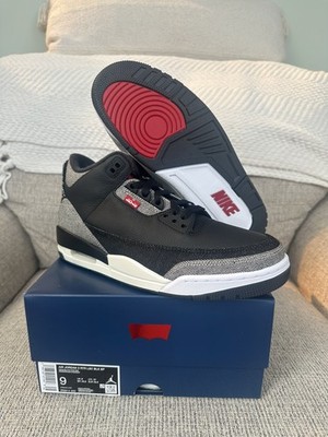 Jordan 3 Levi s Black Size 9 IR0914-400