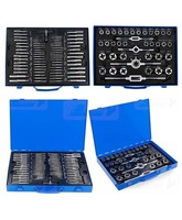 Gewindeschneider Set 110 Tlg Gewindebohrer Schneideisen M2 M18 Koffer