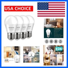 Compact 3W LED Bulbs in Warm White - 25W Equivalent A15 E26 Base Set of 4