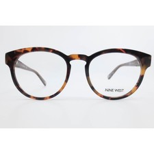 Nine West NW5073 214 Tortoise Round Eyeglasses Frames 49-20-135 Snakeskin Detail