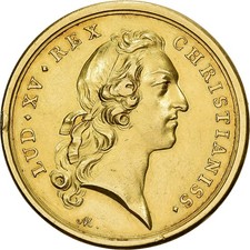 France, Medal, Louis XV, Premier Mariage de Louis-Ferdinand, 1745, Gold