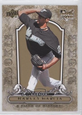 2008 Upper Deck A Piece of History Gold 47/75 Harvey Garcia #116 0a7