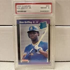 1989 Donruss  rated rookie Ken Griffey Jr  Rc Psa 8
