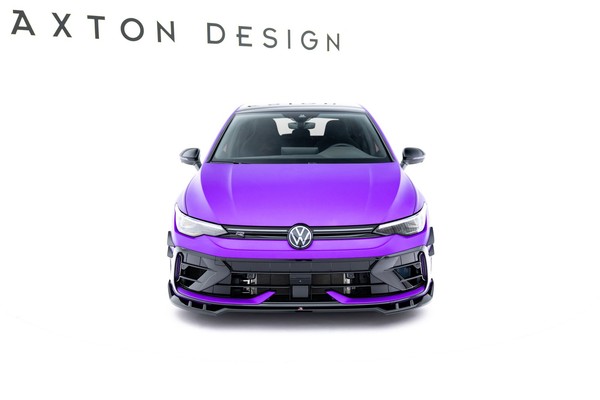 Maxton Design Frontlippe V.1 Passend FüR VW Golf R Variant Mk8 FL Schwarz Hochgl-image