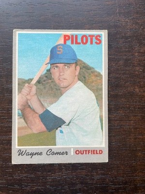 1970 O-Pee-Chee baseball set break OPC #323 Wayne Comer - Seattle Pilots