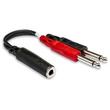 Hosa YPP-136 1/4" TRS Female to Dual 1/4" TS Stereo Breakout Cable