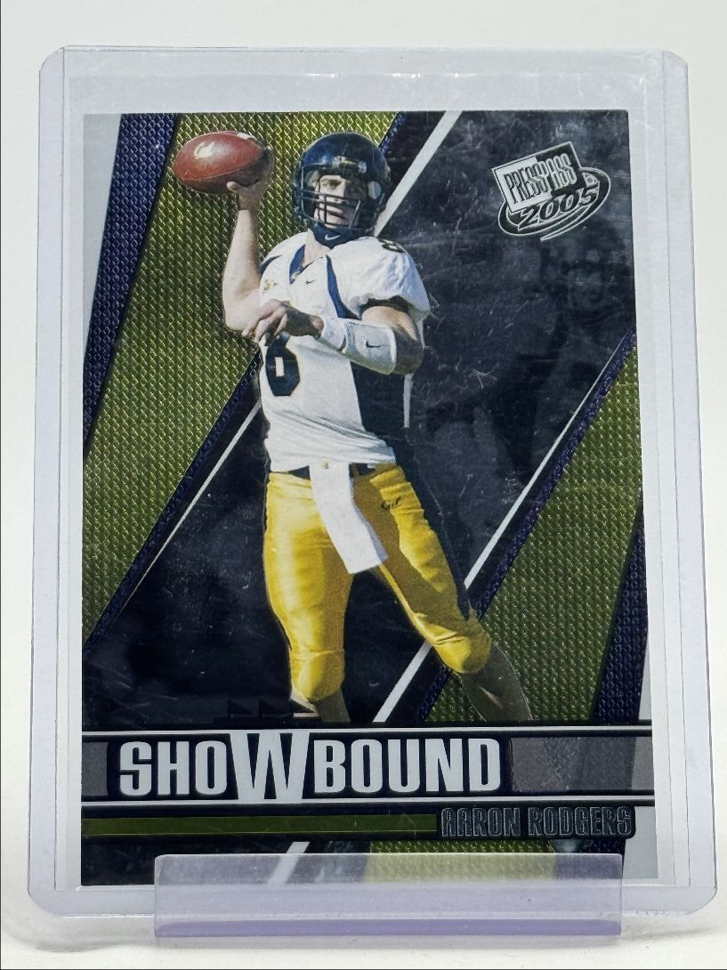 AARON RODGERS 2005 PRESS PASS SHOWBOUND FOOTBALL BASE Q5945