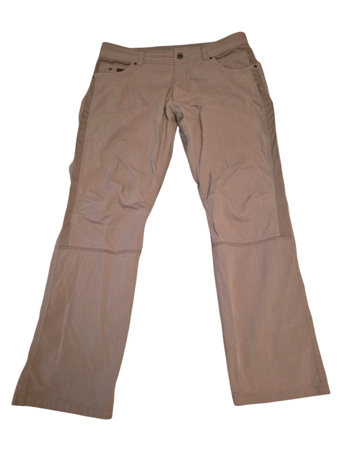 Kuhl Radikl Pants Mens 36x32 Beige Tan Hiking Outdoor Stretch Nylon Trail Work