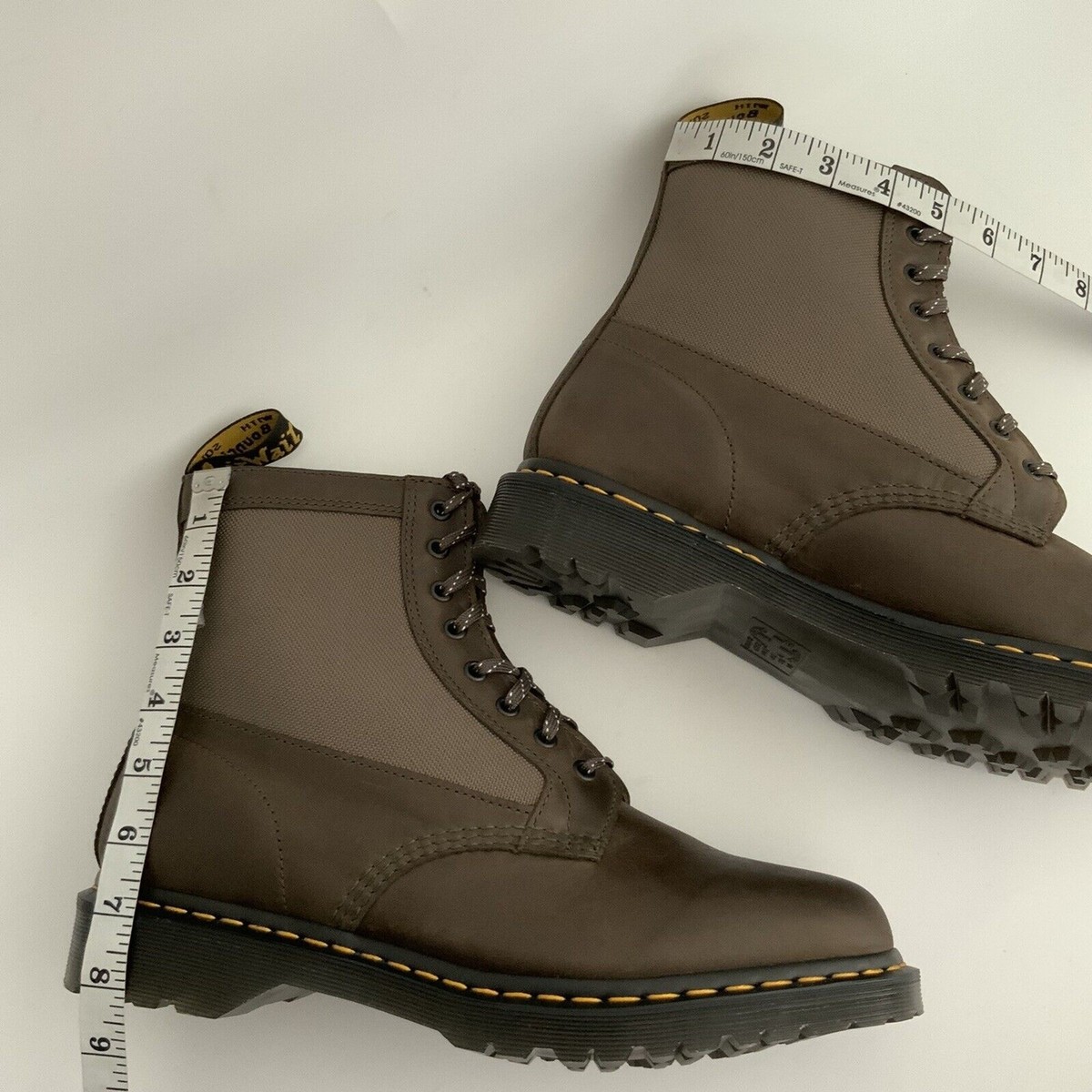 Dr. Martens 1460 Panel Leather Lace Up 8 Eye Boots Men Brown  display picture 3