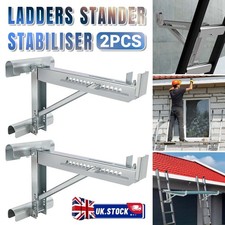 2X Steel Ladder Jacks 550KG Stage Up Work Ladders Stander Stabiliser,20-In Width