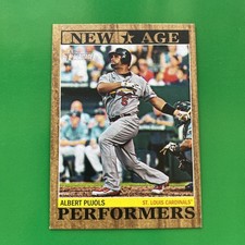 Albert Pujols 2011 Topps Heritage New Age Performers Insert Card #NAP-15