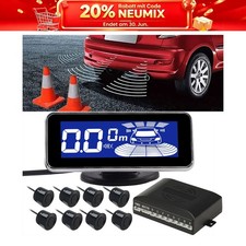 Einparkhilfe PDC Set 8 Sensoren LCD Parkhilfe Rückfahrwarner Zum Nachrüsten