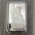 Engelhard Statue of Liberty Trade 1 Troy oz .999 Fine Silver Art Bar, Vintage