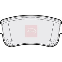 Renault Scenic IV J9 2016-2022 BremsbeläGe Hinten R90 (R90) Von Apec