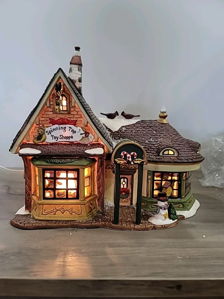Santa’s Workbench Victorian Series Spinning Top Toy Shoppe 2002 W/ Box See Photo - Image 3 of 4
