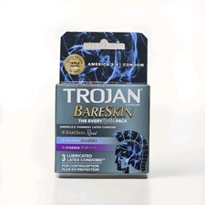 Trojan BareSkin The EveryThin Pack   3 Lubricated Latex Condoms