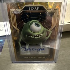 2025 Topps Pixar Gold Billy Crystal as Mike Wazowski Gilded Auto #AA-BC /25