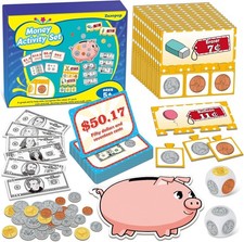 Pretend Play Money for Kids for Learning, Math Manipulatives for Toddlers, Math