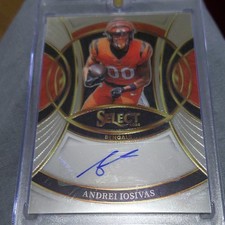 Panini 2025 Select Signatures Andrei Iosivas SP-AIS Auto Bengals