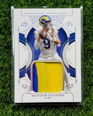 2025 NT NUMBER MATCH Matthew Stafford Silver Treasured Patches 9/25 LA RAMS