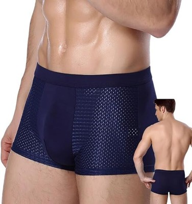 Boxhero Bamboo Fiber Boxer Briefs, 4PCS Bamboo Fibre Boxer Shorts L-8XL