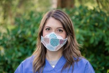 Cute Comfortable 100 Cotton Masks with built-in synthetic filter. USA in-stock