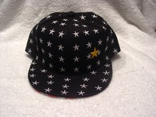 STAR STARS CHILD CHILDREN SNAPBACK FLAT BILL BASEBALL CAP BLACK