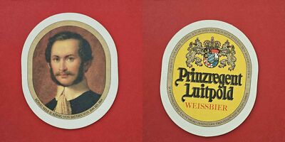 Prinzregent Luitpold King Max II brewery beer mat coaster Beermat