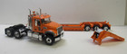 Mack Granite First Gear with Talbert 3-Axle 55Sa Lowboy 1:34 Orange 10-3956