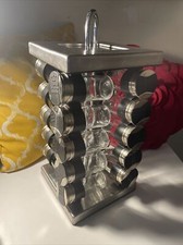 Olde Thompson Counter Revolving Spice Rack 20 Glass Jars ,No Spices