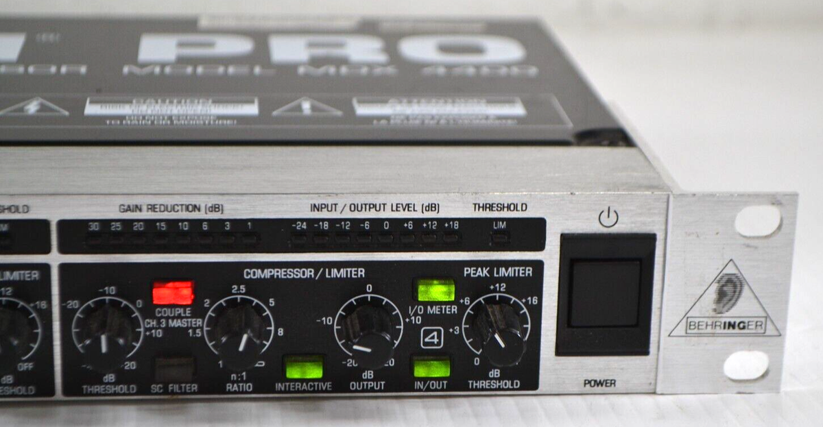 MULTICOM PRO BEHRINGER Audio Interactive Quad Dynamics Processor
