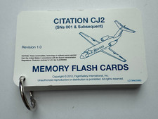 Flight Safety Citation 525A CJ2 Training Memory Flash Cards
