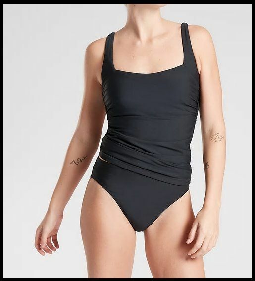 athleta camo tankini