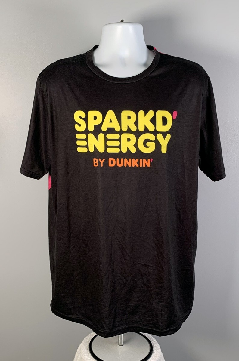 Sparkd' Energy By Dunkin Donuts Promotional Employee T Shirt Sparkd' Energy By Dunkin Donuts Promotional Employee T Shirt