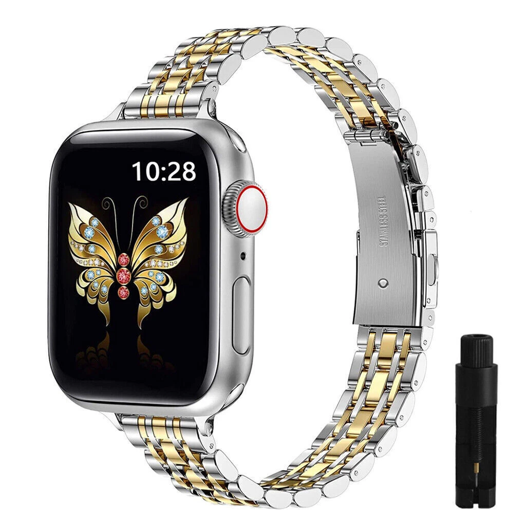 Women Luxury Slim Strap for Apple Watch Band Series 6 5 4 High Quality Steel Bracelet iWatch 38/40/41mm 42/44/45mm Wristband |Watchband| Band Color