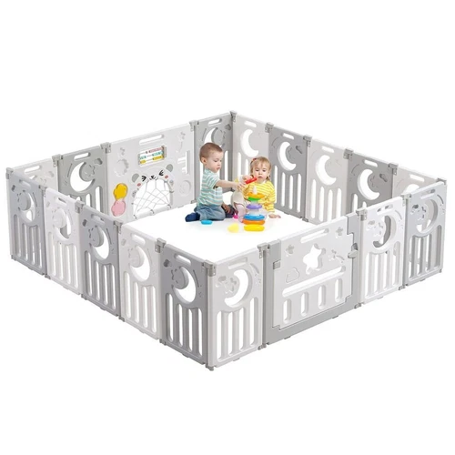 10/14/18 Stk Laufgitter Baby Laufstall Faltbar DIY Absperrgitter Krabbelgitter - Bild 48 von 59