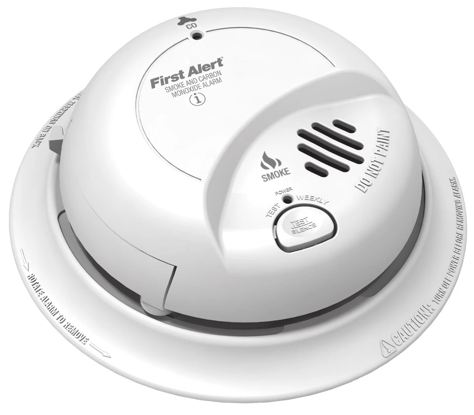 BRK First Alert SC9120B SMICO10 Combination Carbon Monoxide & Smoke Alarm AC Power