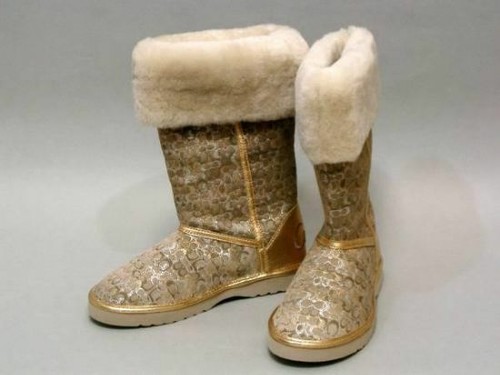 Nikole Signature Shearling Coach Boots 