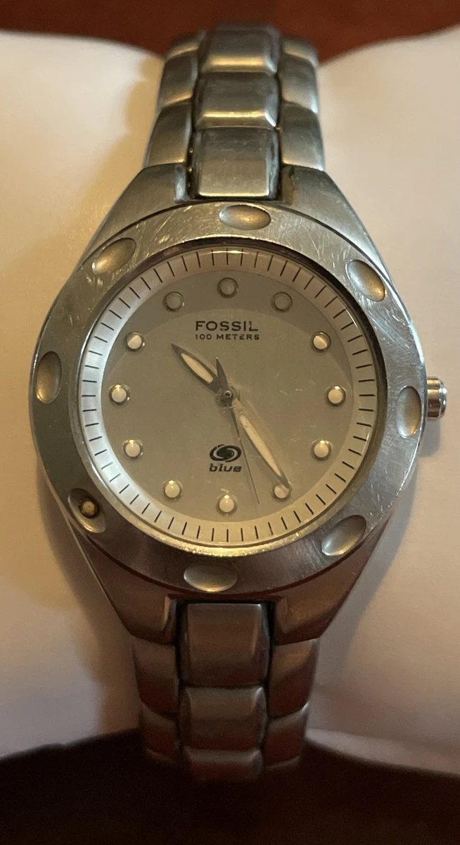 Fossil 100 hotsell meters steel