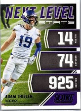 2021 Adam Thielen #NL13 Score Minnesota Vikings Next Level Stats Gold MFBC#57
