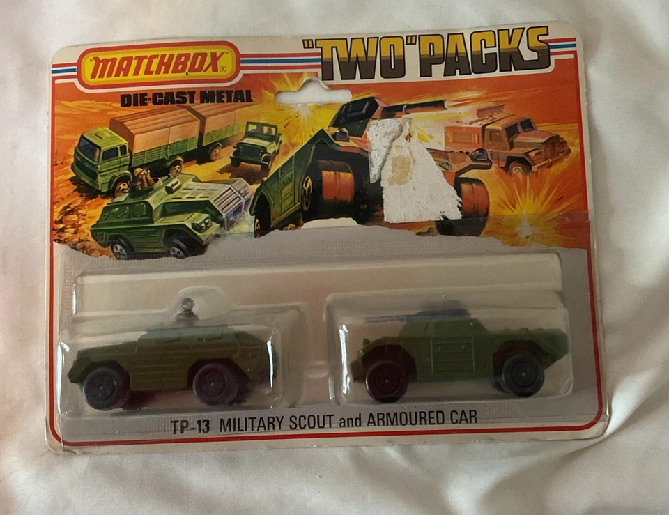 Matchbox Lesney Two Packs TP-13 Military Scout & Armoured Car Sealed VTG 1975 - Image 2 of 4