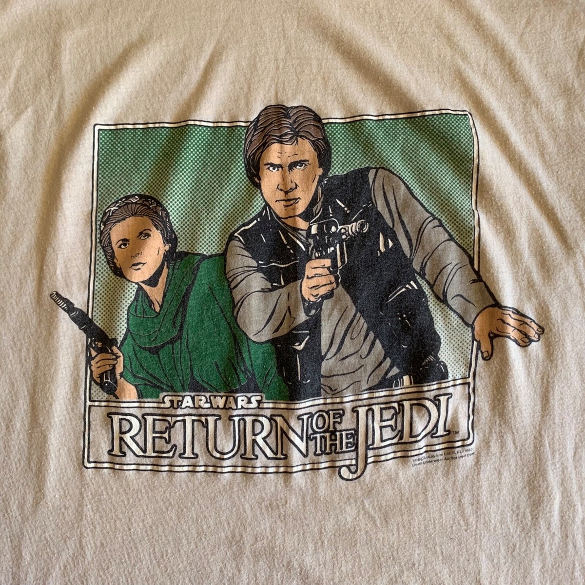 80s STAR WARS Movie ラグランTシャツ USA製vintage 1983 VINTAGE 80s RETURN OF THE JEDI MOVIE T-SHIRT MEN SZ L STAR
