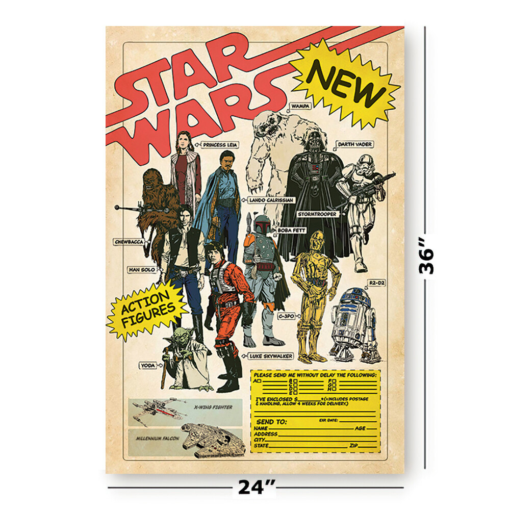 Poster Star Wars – Ahsoka 2 – Dimensioni 61 x 91,5 cm + 2 listelli per poster in legno 61 cm
