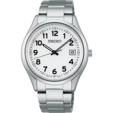 SEIKO Selection SBPX153 White Solar Sapphire Men's Watch New in Box F/S
