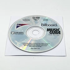 Billboard Music Guide 2nd Edition For Windows 95 Rare Sony VAIO Software 1997