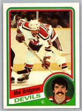 Mel Bridgman 1984-85 Topps HOCKEY #84 New Jersey Devils